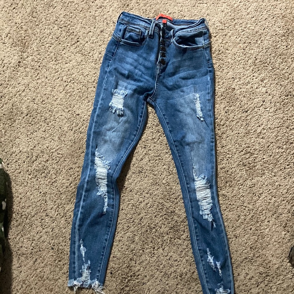 Ripped denim jeans size 5